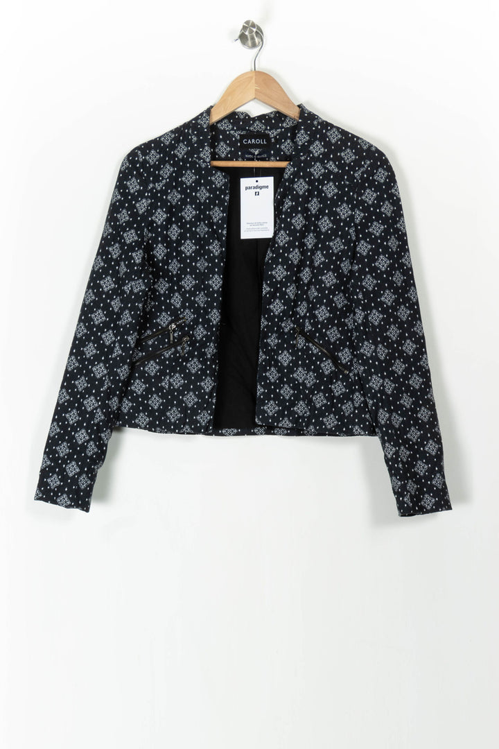 Veste Bleu et Blanc - Taille M/38 de la marque Caroll | PARAD106134 - Vendu par Paradigme - Image 2