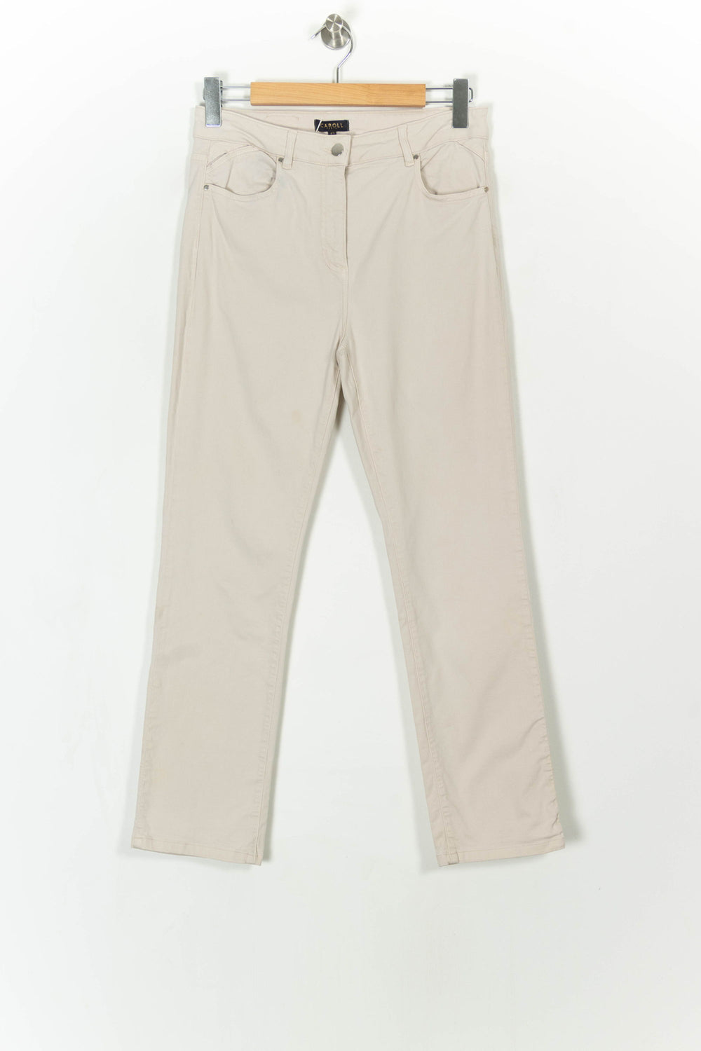 Jean Beige - Taille XL/42 de la marque Caroll | PARAD106138 - Vendu par Paradigme - Image 2