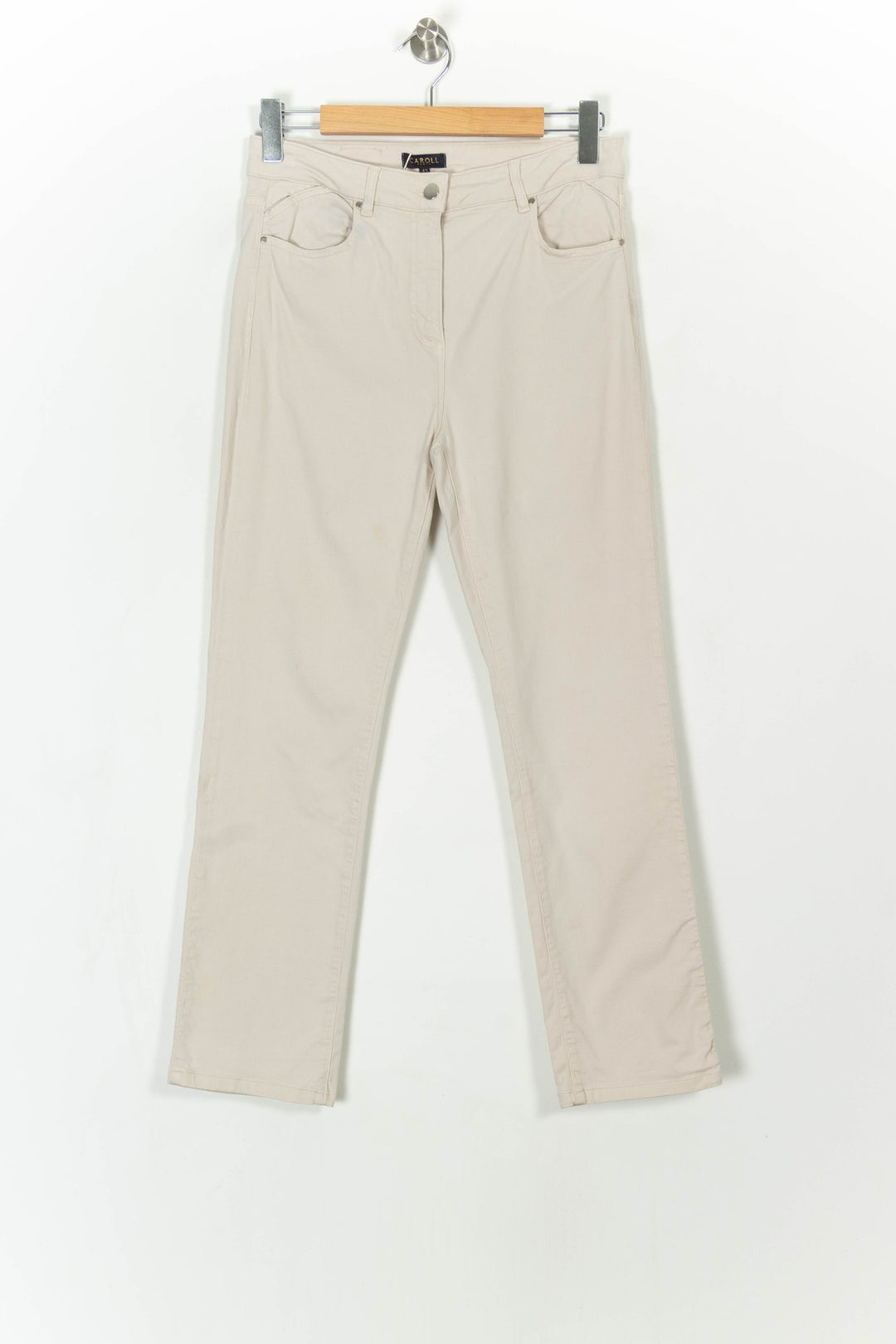 Jean Beige - Taille XL/42 de la marque Caroll | PARAD106138 - Vendu par Paradigme - Image 2