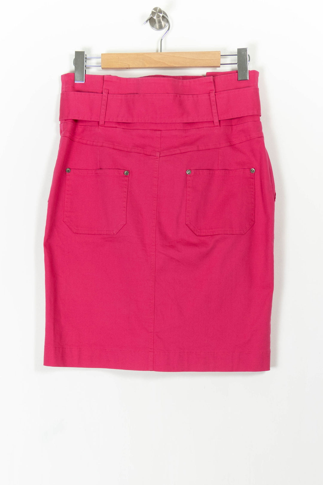 Jupe Ceinturée Rose - Taille XL/42 de la marque Indies | PARAD106145 - Vendu par Paradigme - Image 4
