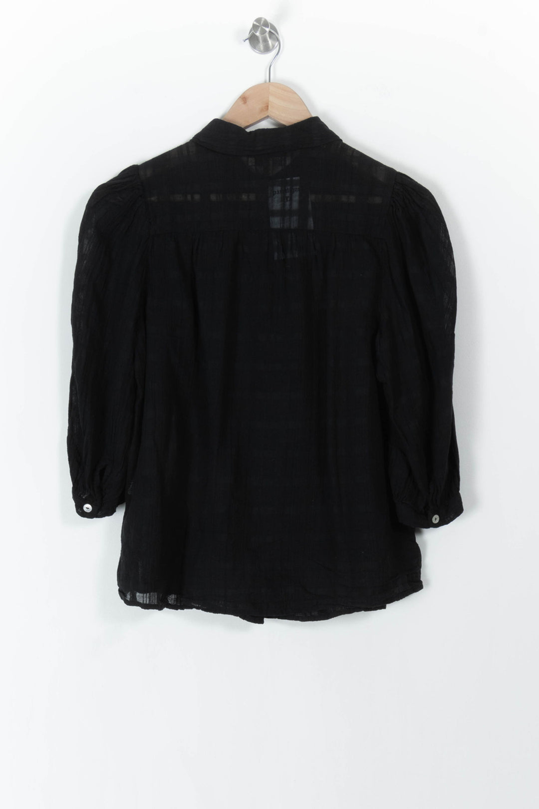 Chemisier Noir - Taille XS/34 de la marque La Fée Maraboutée | PARAD106148 - Vendu par Paradigme - Image 4