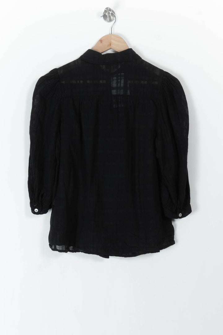 Chemisier Noir - Taille XS/34 de la marque La Fée Maraboutée | PARAD106148 - Vendu par Paradigme - Image 4