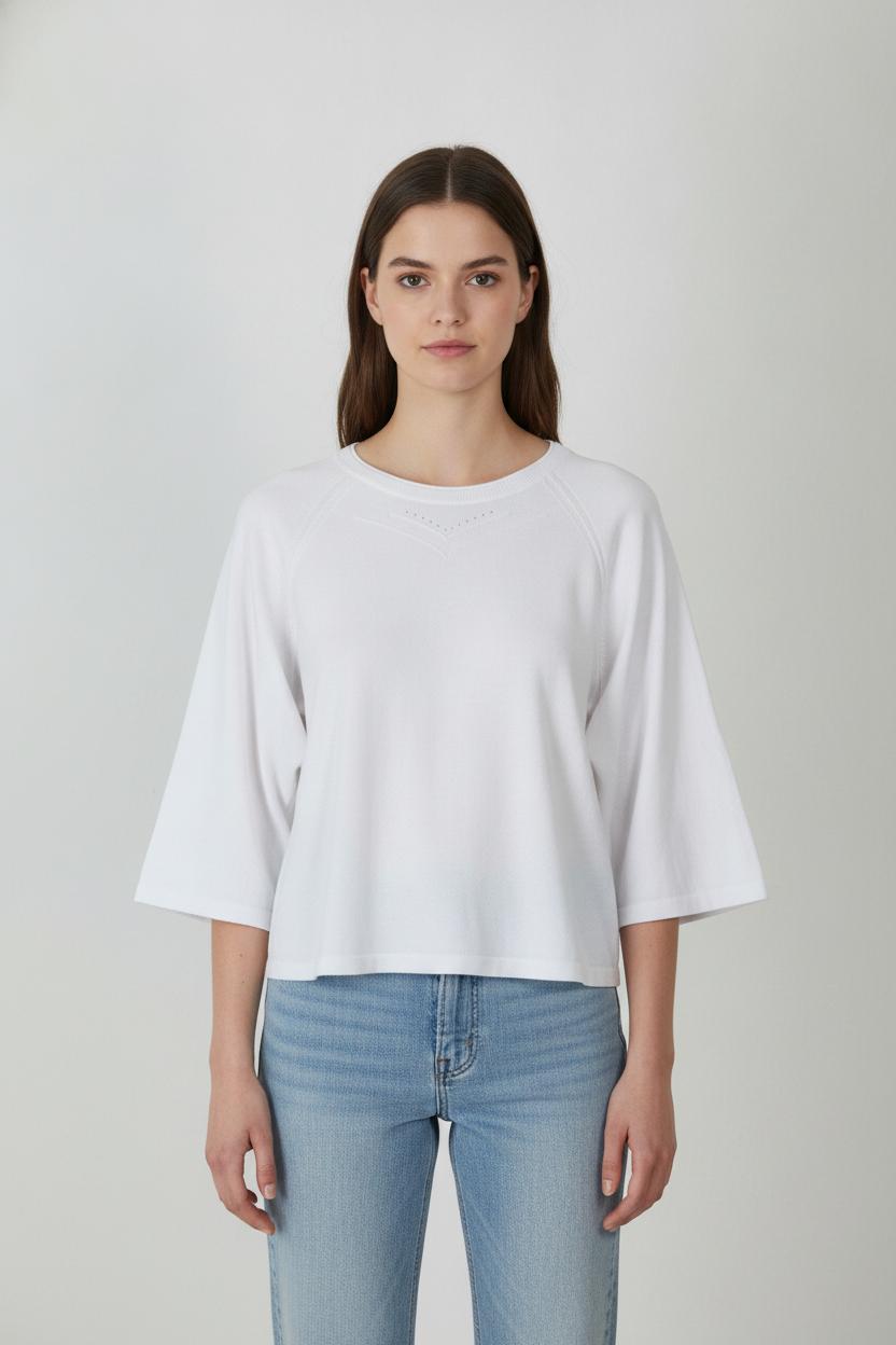 Gilet Blanc - Taille XS/34 de la marque La Fée Maraboutée | PARAD106152 - Vendu par Paradigme - Image 1