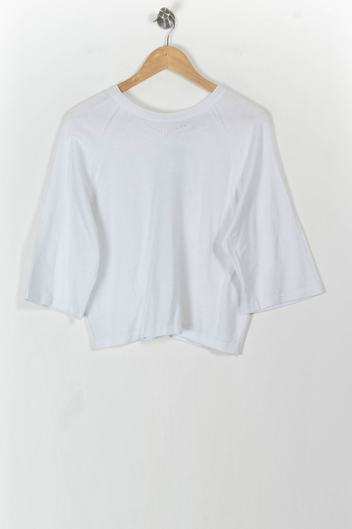 Gilet Blanc - Taille XS/34 de la marque La Fée Maraboutée | PARAD106152 - Vendu par Paradigme - Image 2
