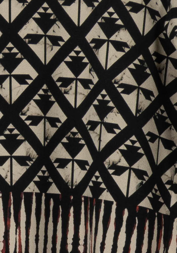 Blouse Noire et Beige - Taille XS/34 de la marque La Fée Maraboutée | PARAD106153 - Vendu par Paradigme - Image 3