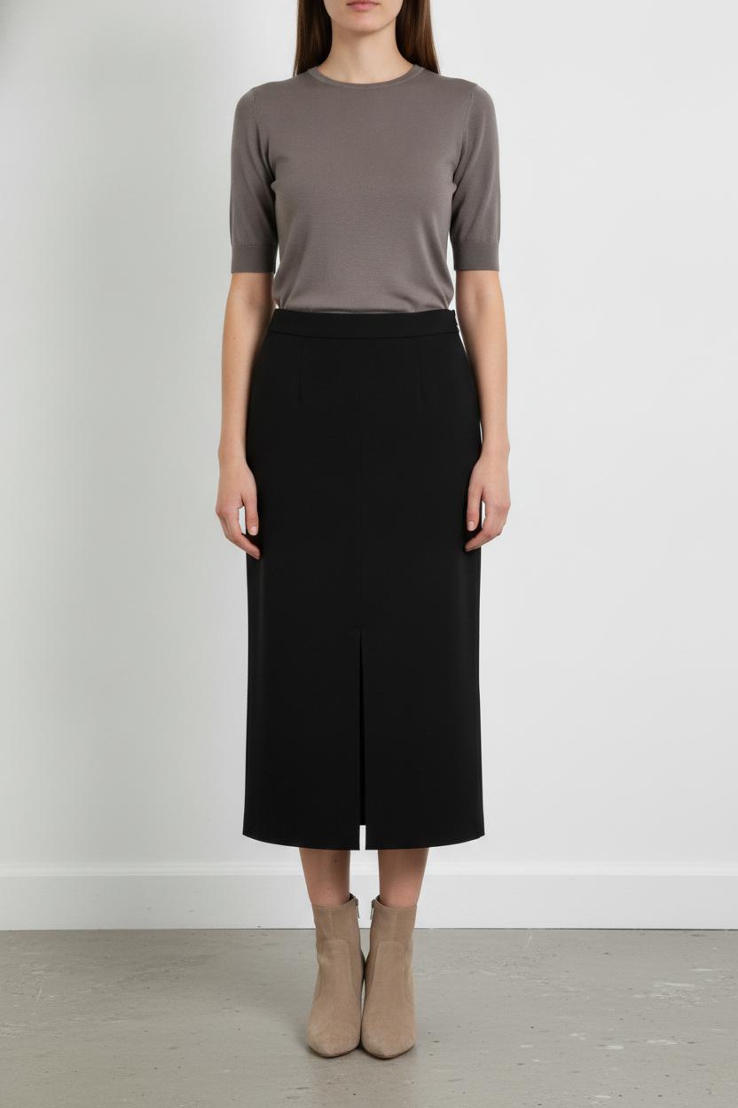 Jupe Crayon Noire - Taille L/40 de la marque The Frankie Shop | PARAD106154 - Vendu par Paradigme - Image 1