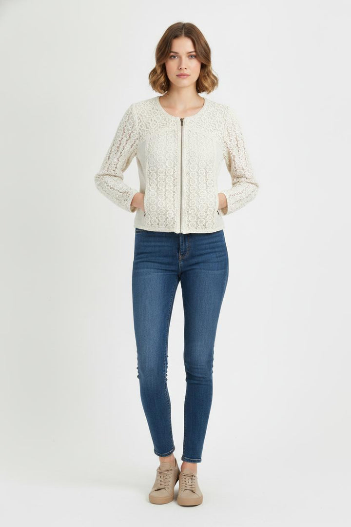 Veste Dentelle Beige - Taille M/38 de la marque IKKS | PARAD106158 - Vendu par Paradigme - Image 1