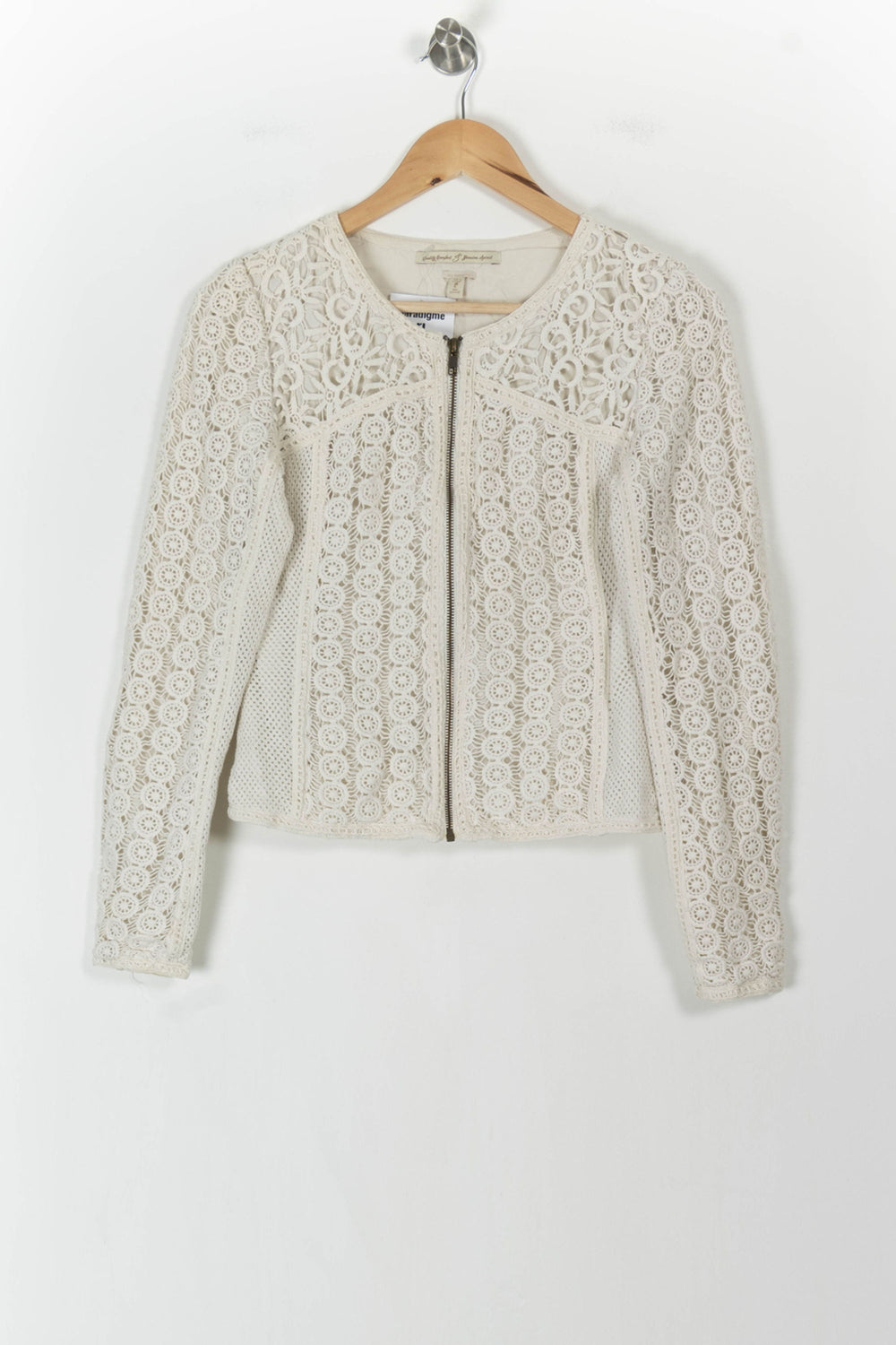 Veste Dentelle Beige - Taille M/38 de la marque IKKS | PARAD106158 - Vendu par Paradigme - Image 2