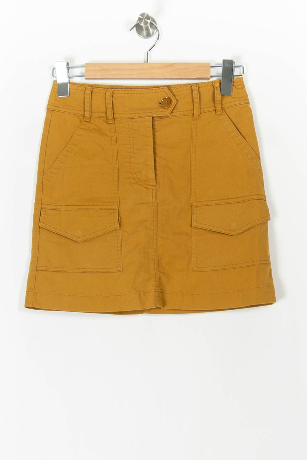 Jupe Courte Jaune - Taille S/36 de la marque Sessùn | PARAD106162 - Vendu par Paradigme - Image 2