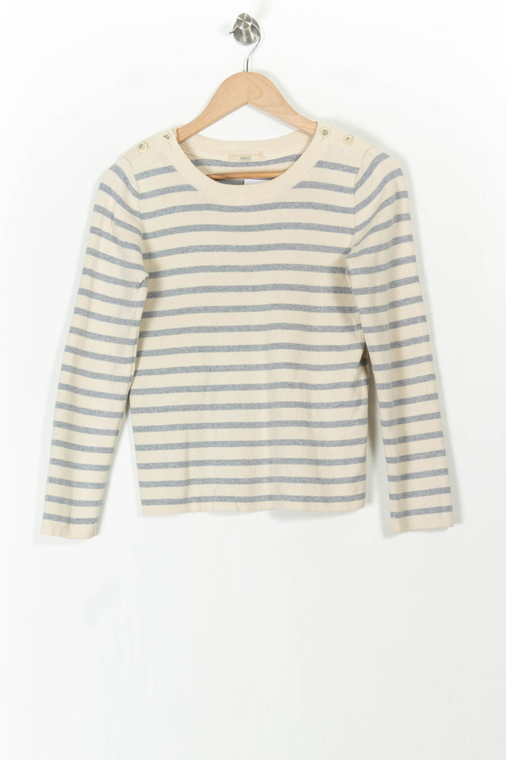 Marinière Beige et Grise - Taille S/36 de la marque Sessùn | PARAD106163 - Vendu par Paradigme - Image 2