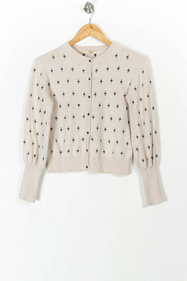 Cardigan Beige et Noir - Taille S/36 de la marque Sessùn | PARAD106170 - Vendu par Paradigme - Image 2