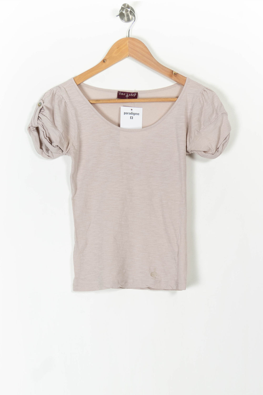 Tee-shirt Beige - Taille XS/34 de la marque One Step | PARAD106171 - Vendu par Paradigme - Image 2