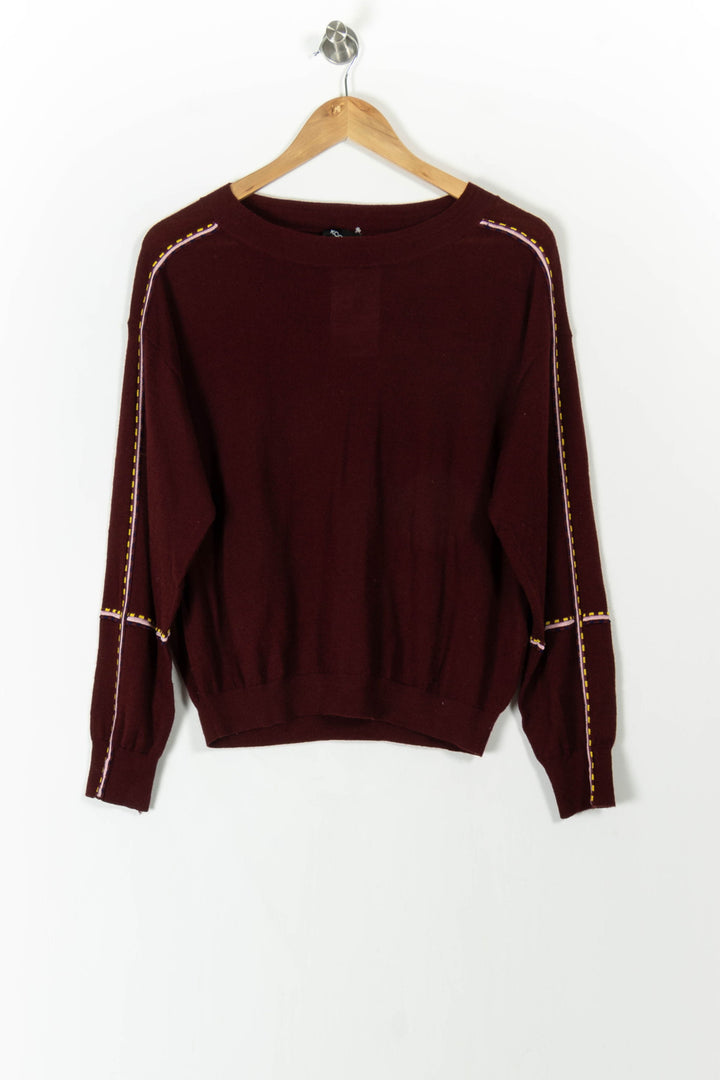 Pull Bordeaux - Taille S/36 de la marque Kookai | PARAD106176 - Vendu par Paradigme - Image 2
