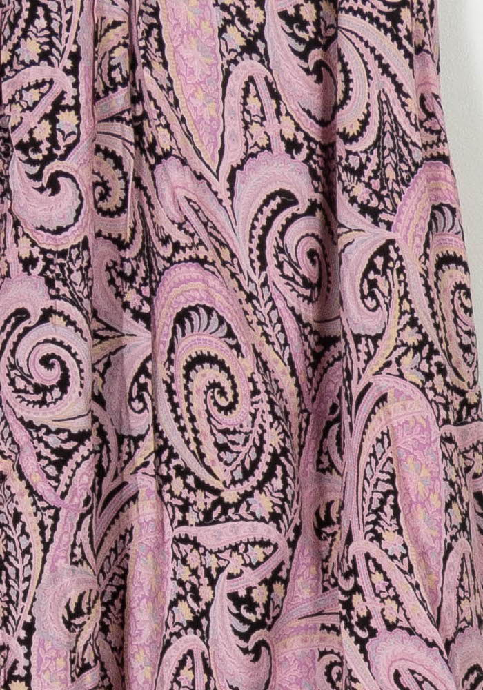 Jupe Longue Rose et Noire - Taille S/36 de la marque Maje | PARAD106178 - Vendu par Paradigme - Image 3
