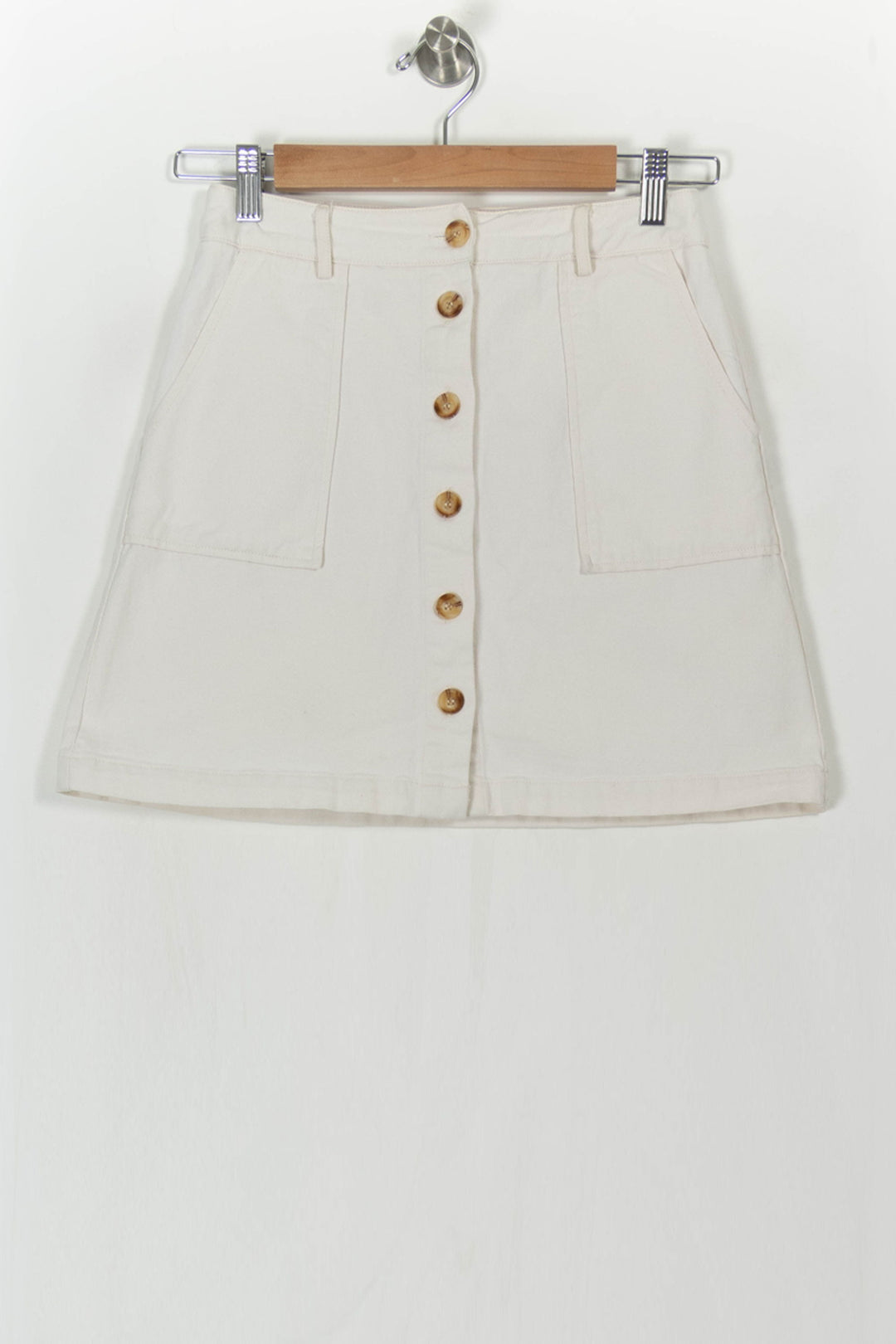 Jupe Boutonnée Beige - Taille S/36 de la marque Grace & Mila | PARAD106182 - Vendu par Paradigme - Image 2