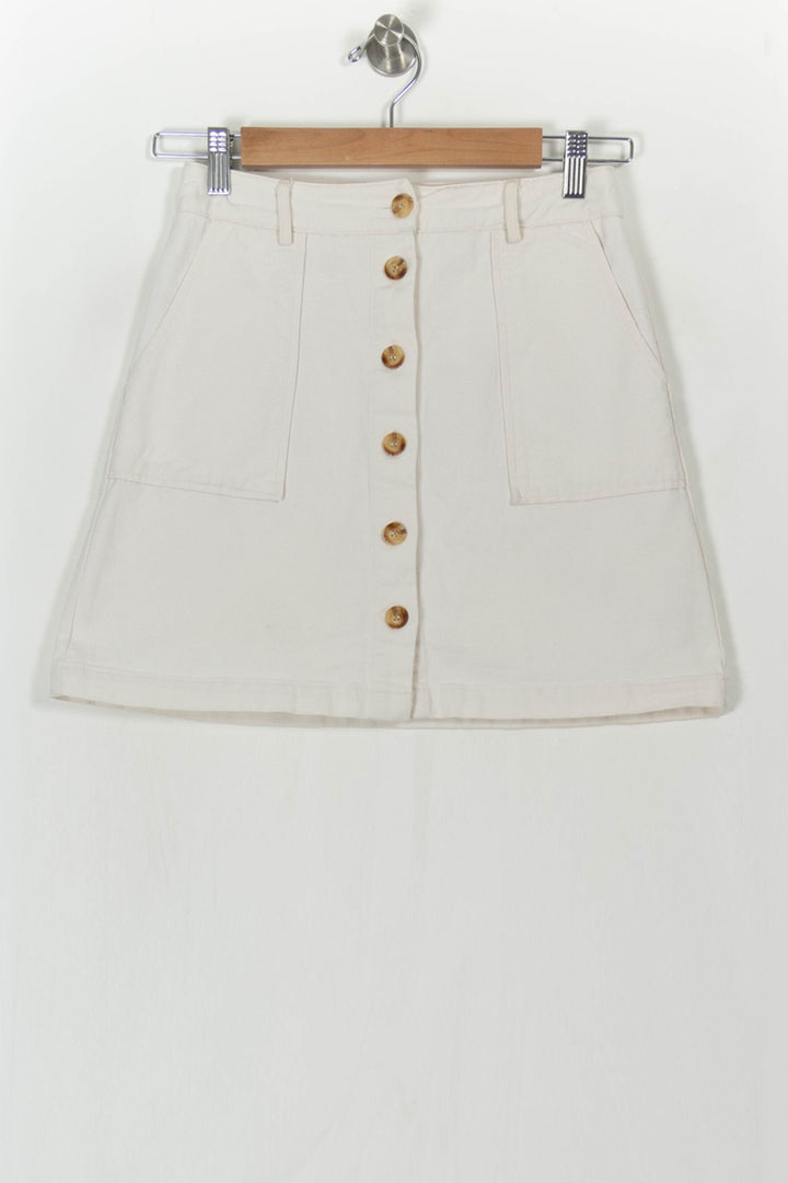 Jupe Boutonnée Beige - Taille S/36 de la marque Grace & Mila | PARAD106182 - Vendu par Paradigme - Image 2