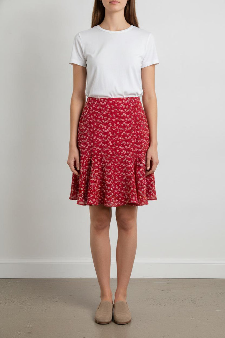 Jupe Évasée Rouge et Blanche - Taille XS/34 de la marque Petite Mendigote | PARAD106184 - Vendu par Paradigme - Image 1