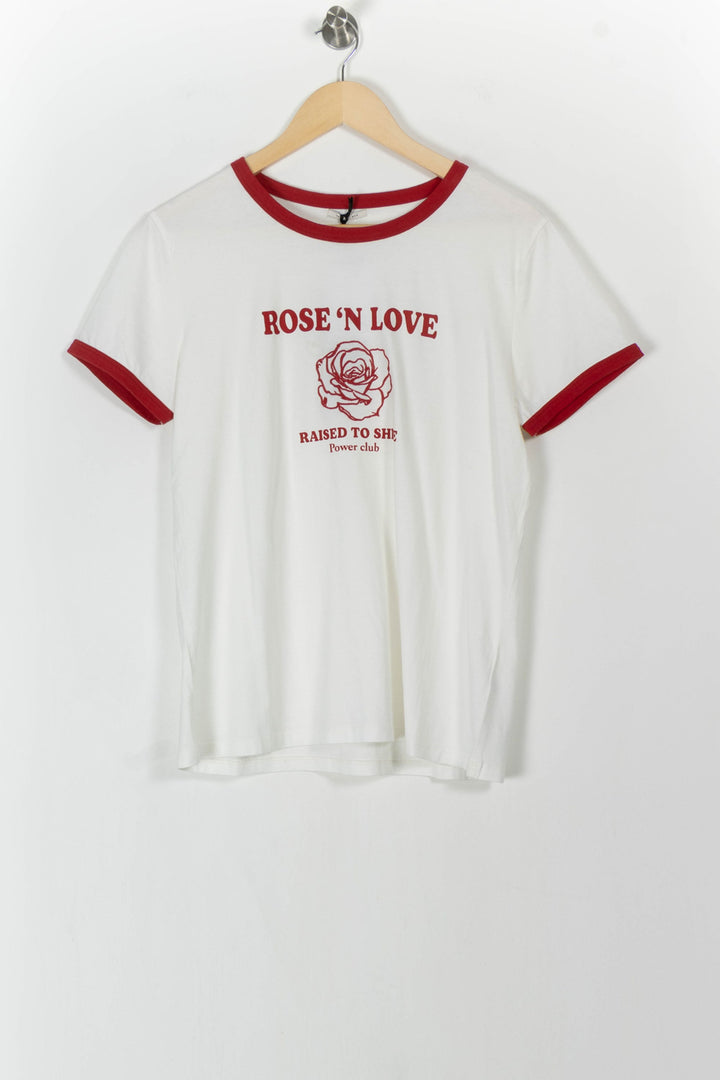 Tee-shirt Blanc et Rouge - Taille XL/42 de la marque IKKS | PARAD106185 - Vendu par Paradigme - Image 2