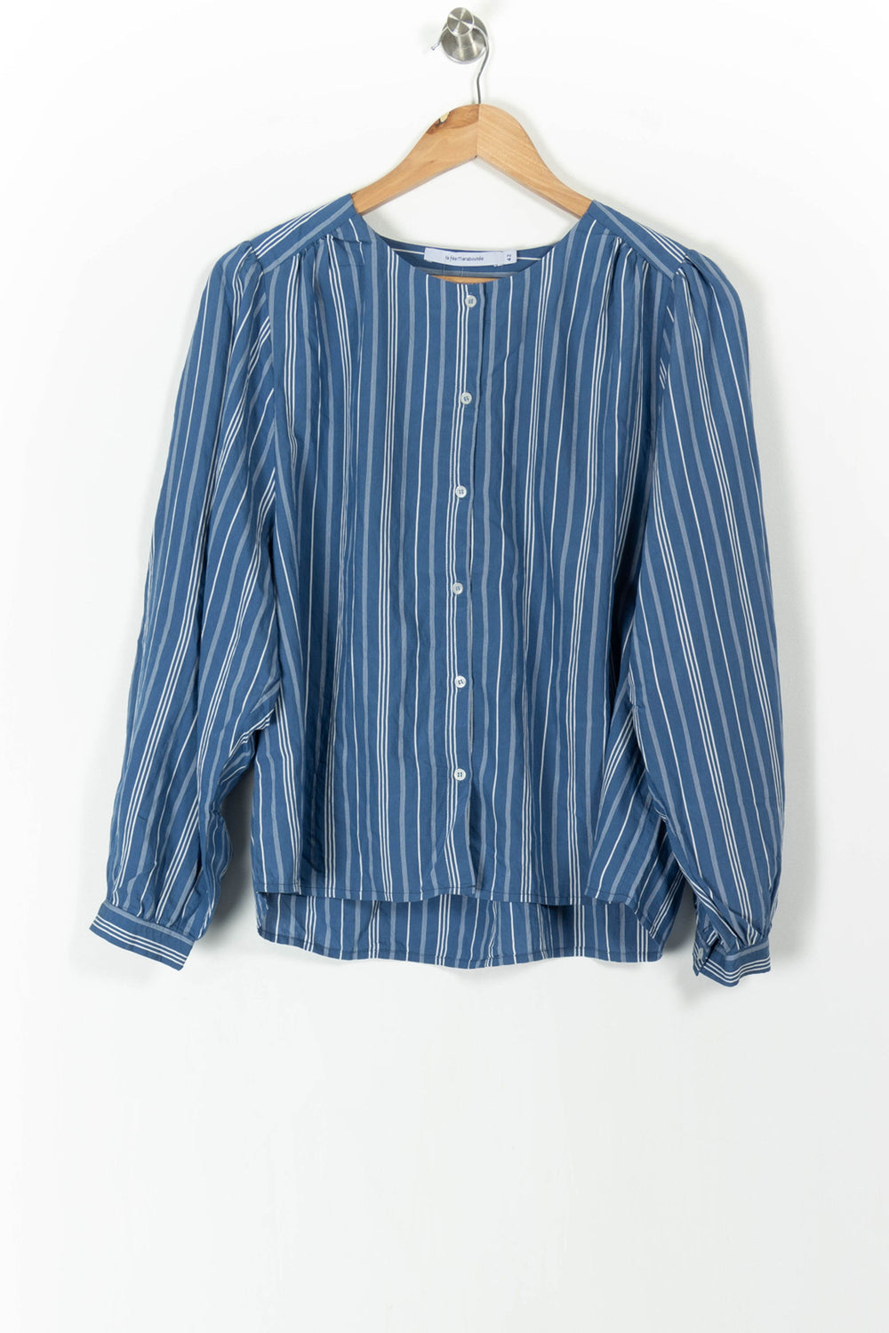 Blouse Bleu et Blanc - Taille XL/42 de la marque La Fée Maraboutée | PARAD106188 - Vendu par Paradigme - Image 2