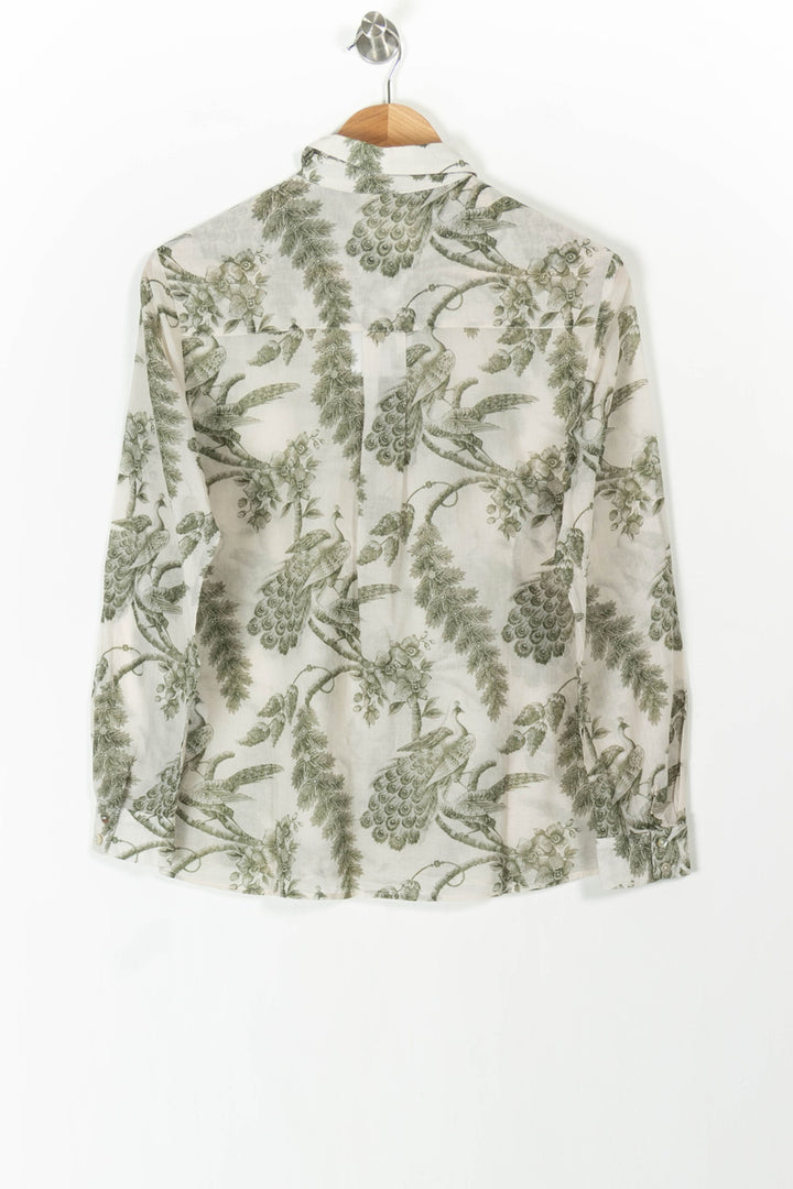 Chemise Blanche et Verte - Taille XS/34 de la marque Maison 123 | PARAD106191 - Vendu par Paradigme - Image 4