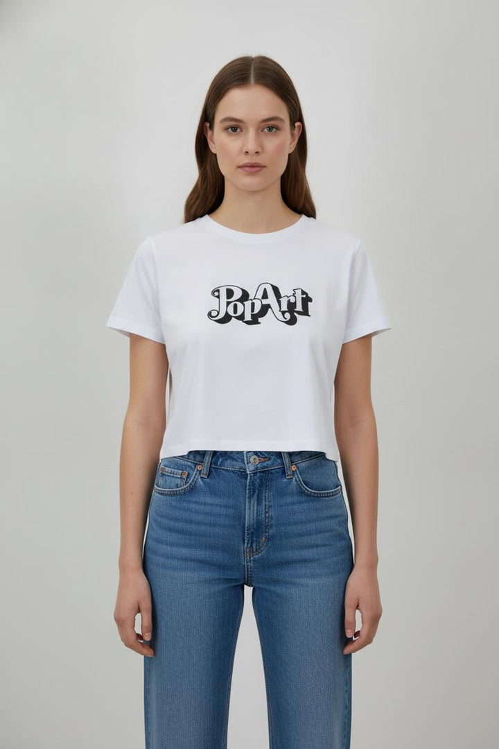 Tee-shirt Blanc - Taille XL/42 de la marque La Fée Maraboutée | PARAD106192 - Vendu par Paradigme - Image 1