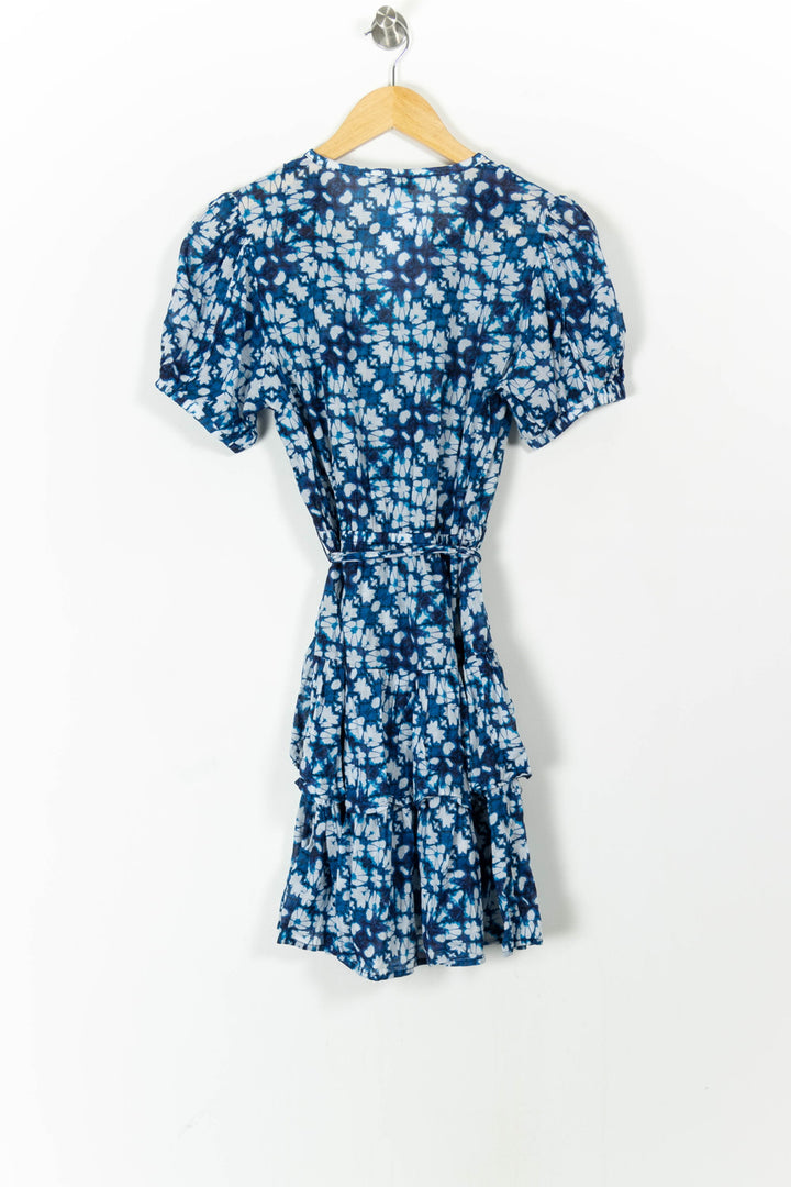 Robe Fleurie Bleue et Blanche - Taille S/36 de la marque Suncoo | PARAD106195 - Vendu par Paradigme - Image 4