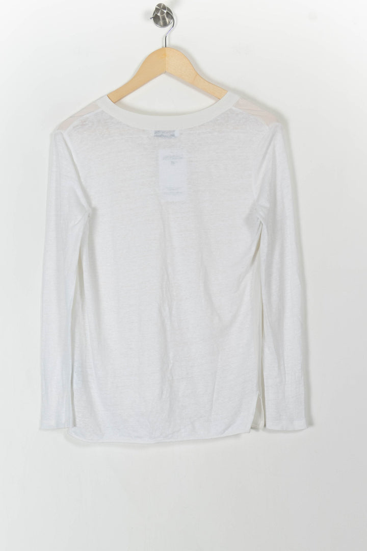 Blouse Blanche - Taille S/36 de la marque Sandro | PARAD106196 - Vendu par Paradigme - Image 4