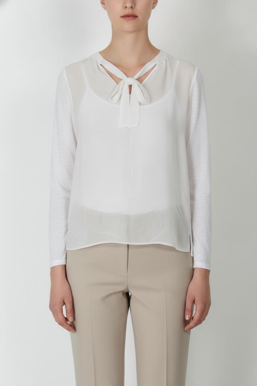 Blouse Blanche - Taille S/36 de la marque Sandro | PARAD106196 - Vendu par Paradigme - Image 1