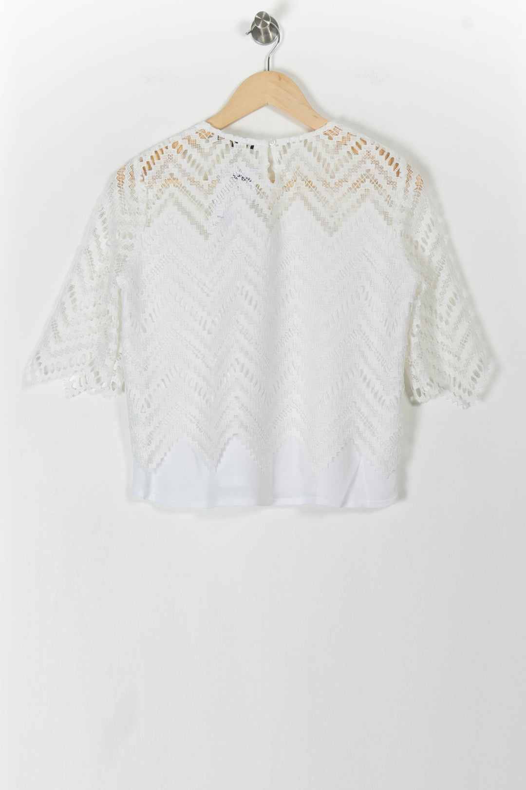 Blouse Blanche - Taille L/40 de la marque Maje | PARAD106202 - Vendu par Paradigme - Image 4