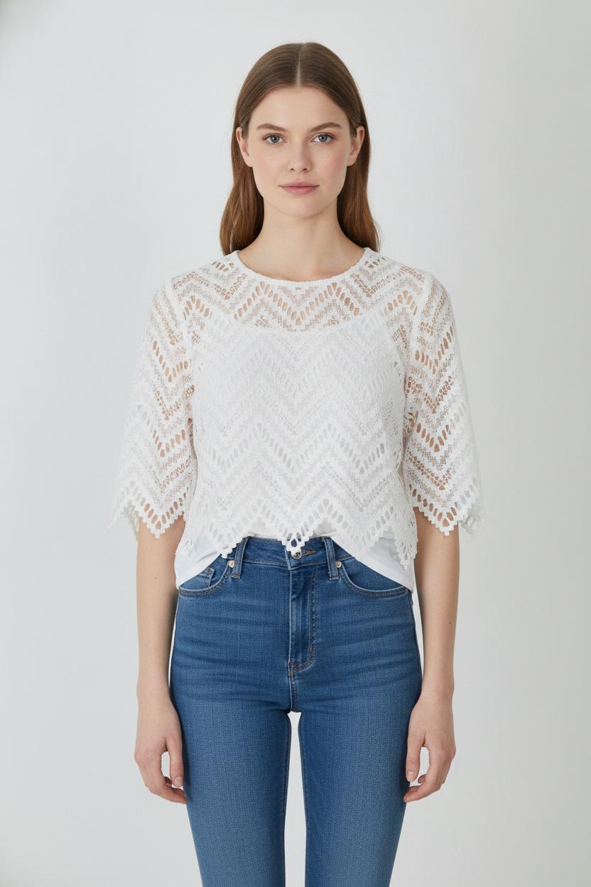 Blouse Blanche - Taille L/40 de la marque Maje | PARAD106202 - Vendu par Paradigme - Image 1
