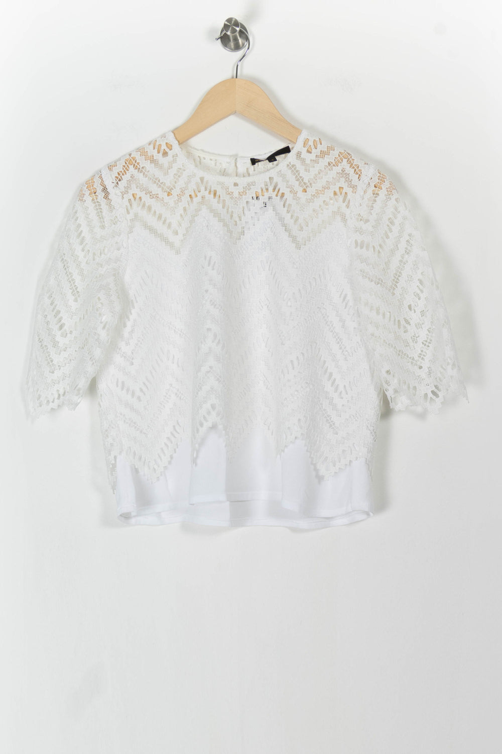 Blouse Blanche - Taille L/40 de la marque Maje | PARAD106202 - Vendu par Paradigme - Image 2