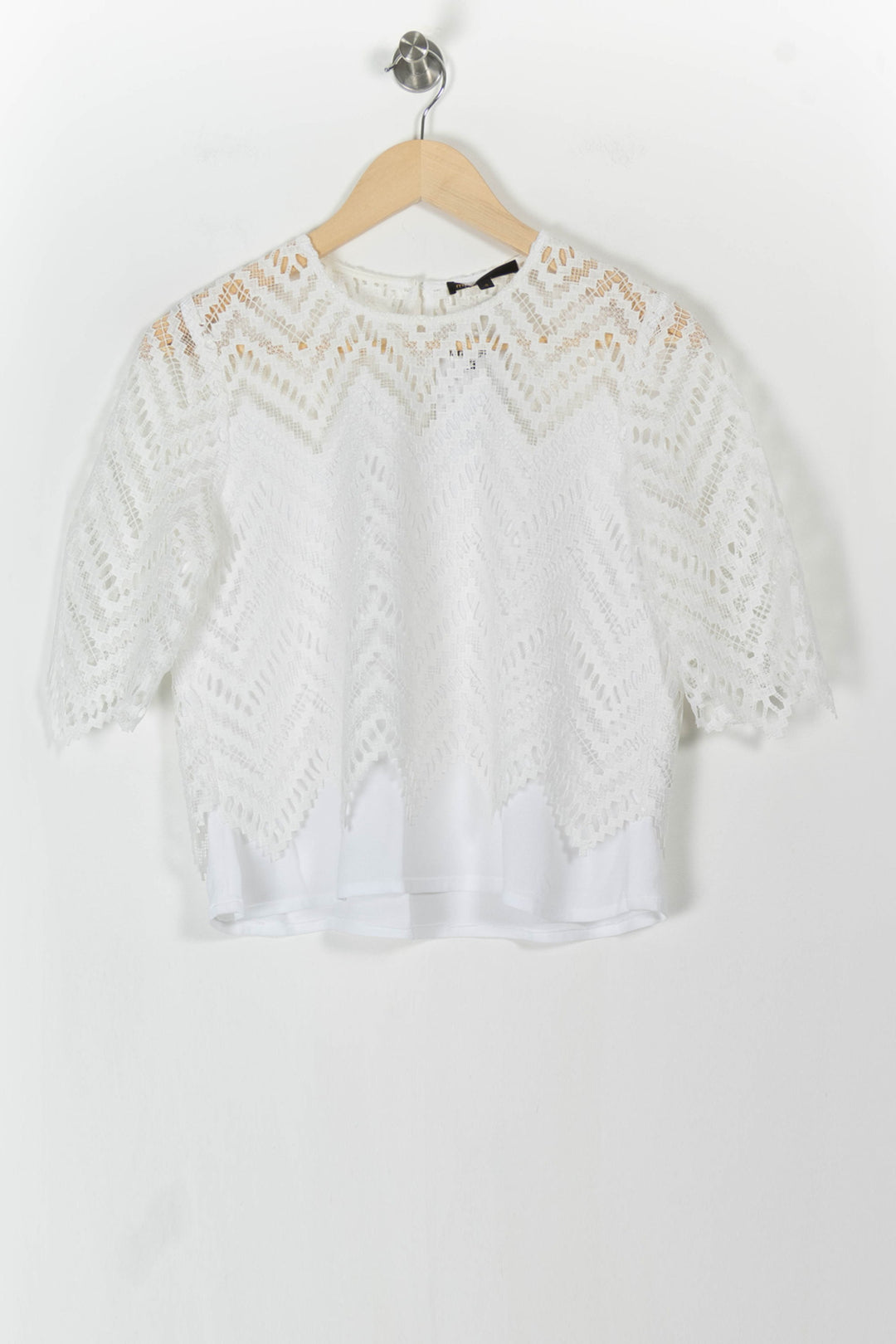 Blouse Blanche - Taille L/40 de la marque Maje | PARAD106202 - Vendu par Paradigme - Image 2