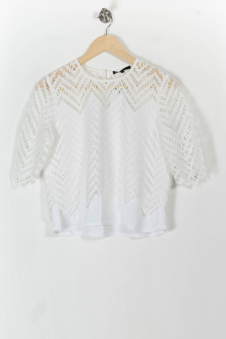 Blouse Blanche - Taille L/40 de la marque Maje | PARAD106202 - Vendu par Paradigme - Image 2