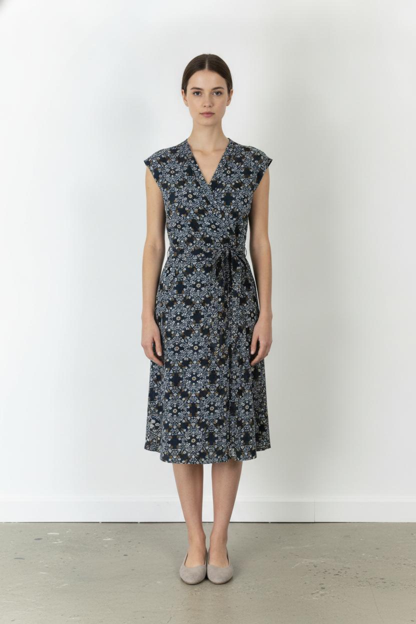 Robe Portefeuille Bleu et Blanc - Taille S/36 de la marque Kookai | PARAD106206 - Vendu par Paradigme - Image 1
