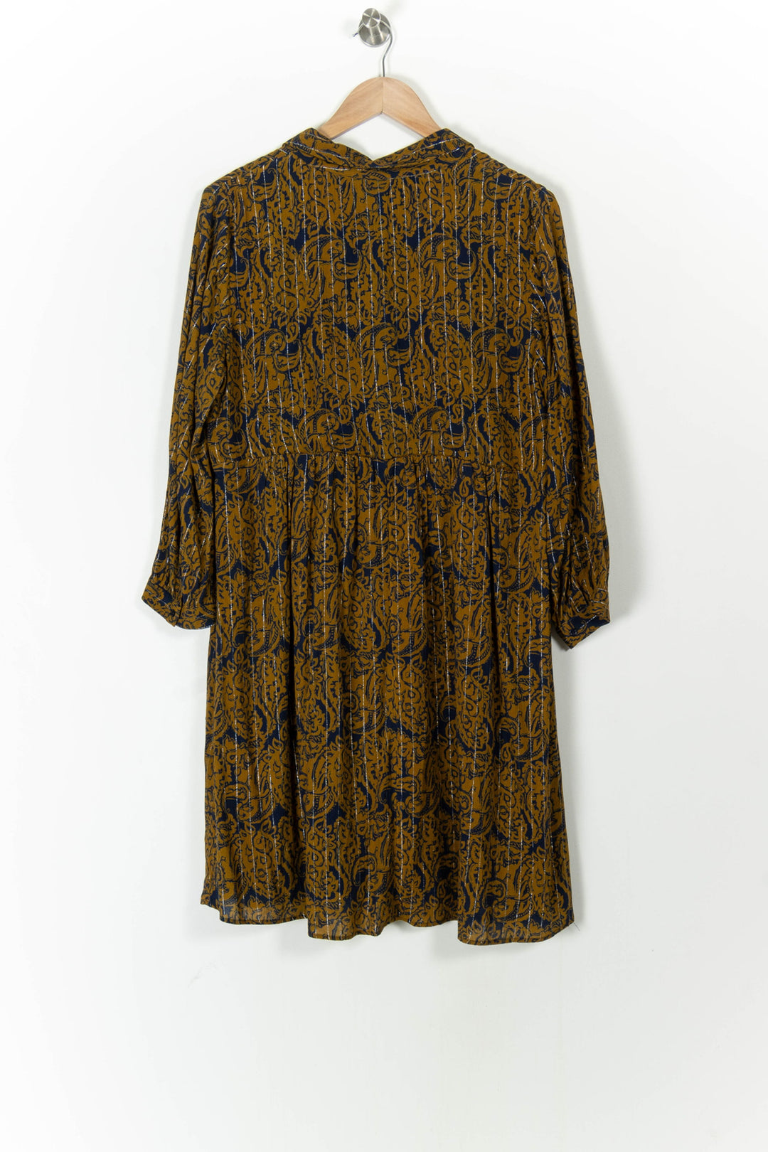 Robe Courte Marron et Bleu - Taille XL/42 de la marque Maison 123 | PARAD106211 - Vendu par Paradigme - Image 4