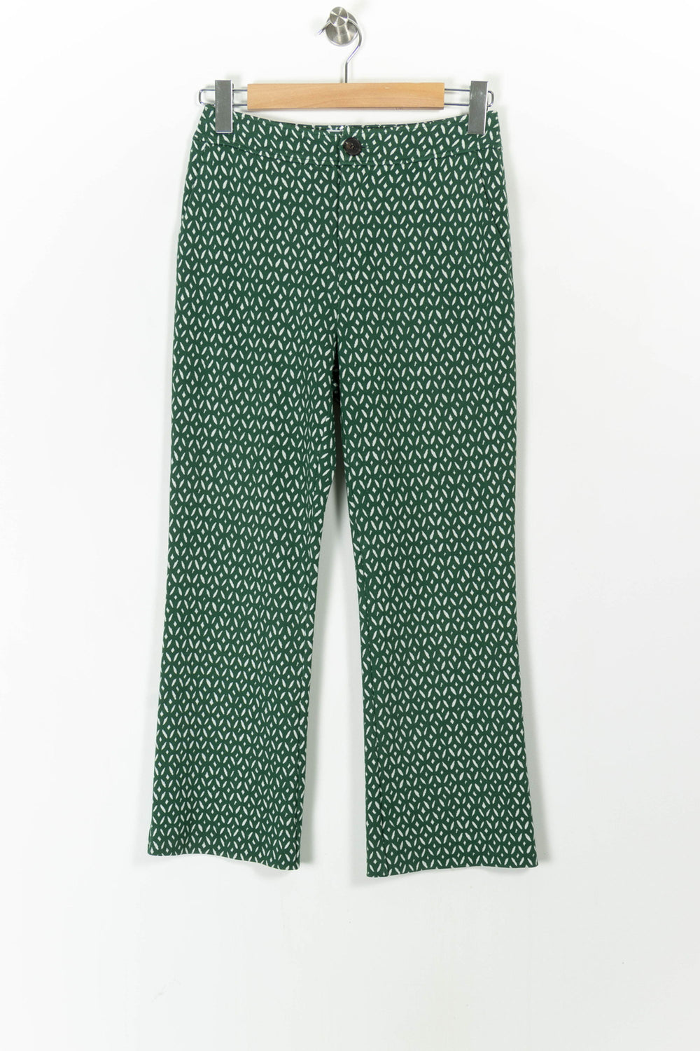 Pantalon Vert et Blanc - Taille S/36 de la marque Claudie Pierlot | PARAD106213 - Vendu par Paradigme - Image 2