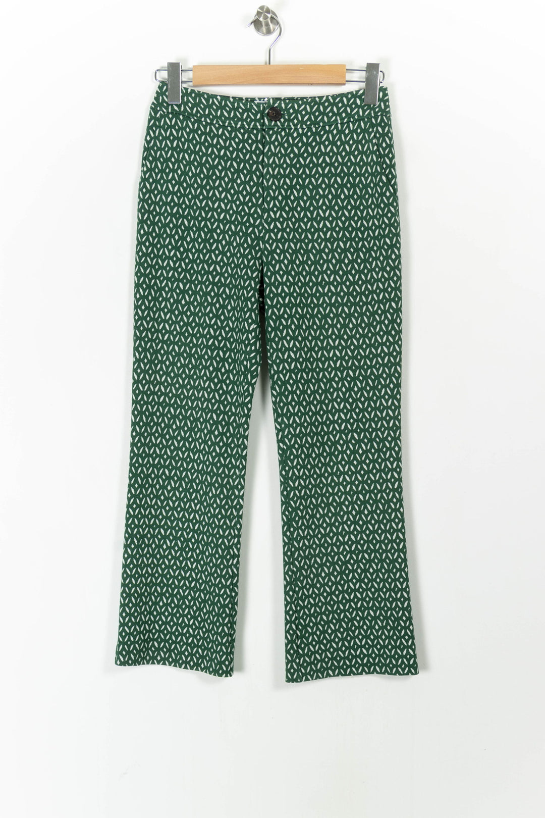 Pantalon Vert et Blanc - Taille S/36 de la marque Claudie Pierlot | PARAD106213 - Vendu par Paradigme - Image 2