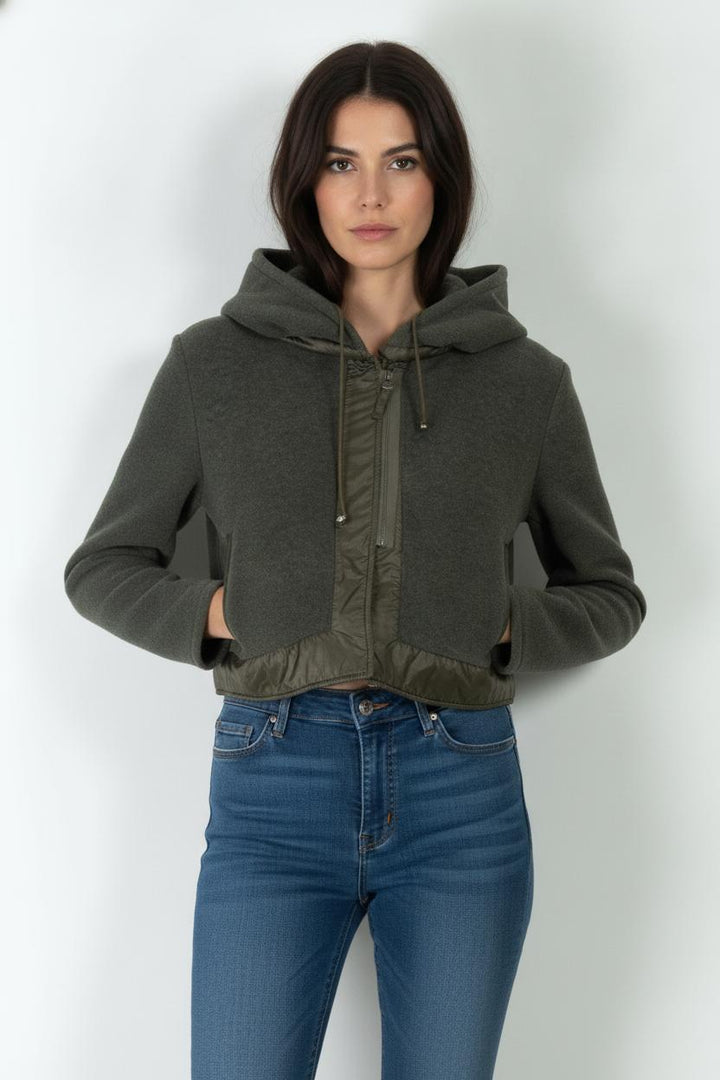 Veste À Capuche Verte - Taille S/36 de la marque Indies | PARAD106219 - Vendu par Paradigme - Image 1