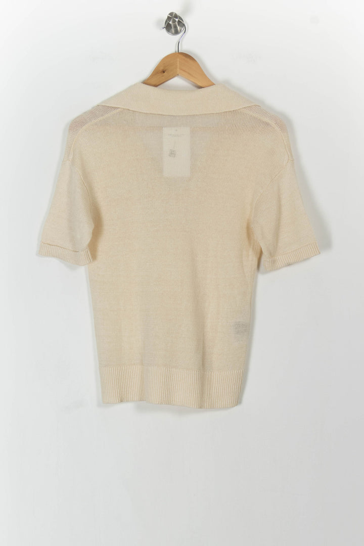 Polo Manches Courtes Beige - Taille S/36 de la marque Comptoir des Cotonniers | PARAD106228 - Vendu par Paradigme - Image 4