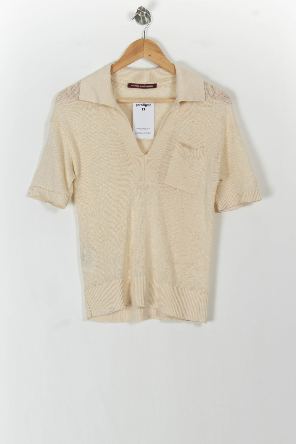 Polo Manches Courtes Beige - Taille S/36 de la marque Comptoir des Cotonniers | PARAD106228 - Vendu par Paradigme - Image 2