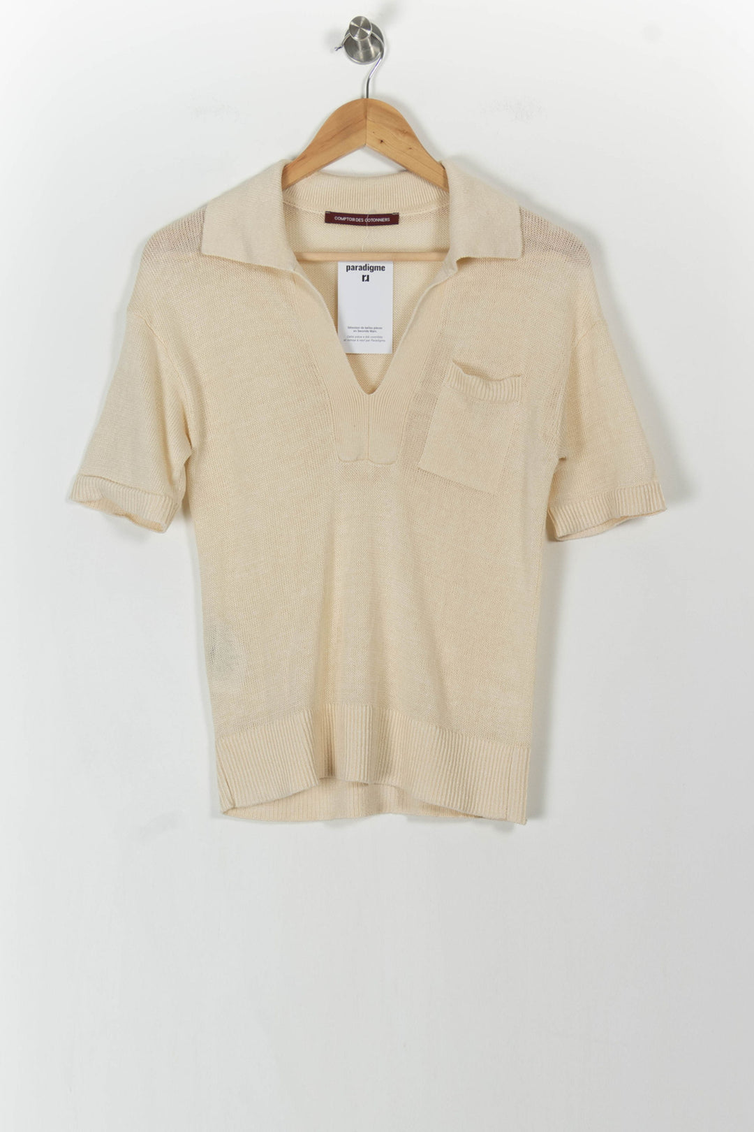 Polo Manches Courtes Beige - Taille S/36 de la marque Comptoir des Cotonniers | PARAD106228 - Vendu par Paradigme - Image 2