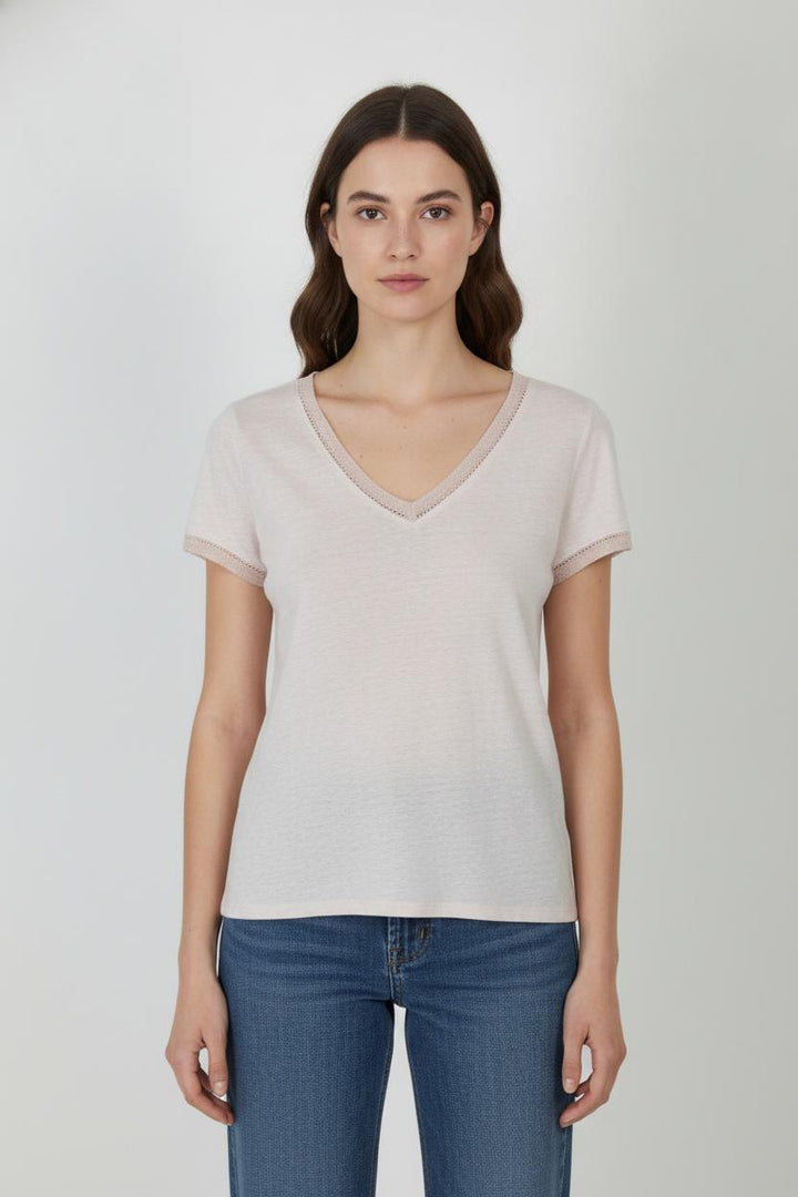 T-shirt Rose - Taille XS/34 de la marque Bérénice | PARAD106229 - Vendu par Paradigme - Image 1