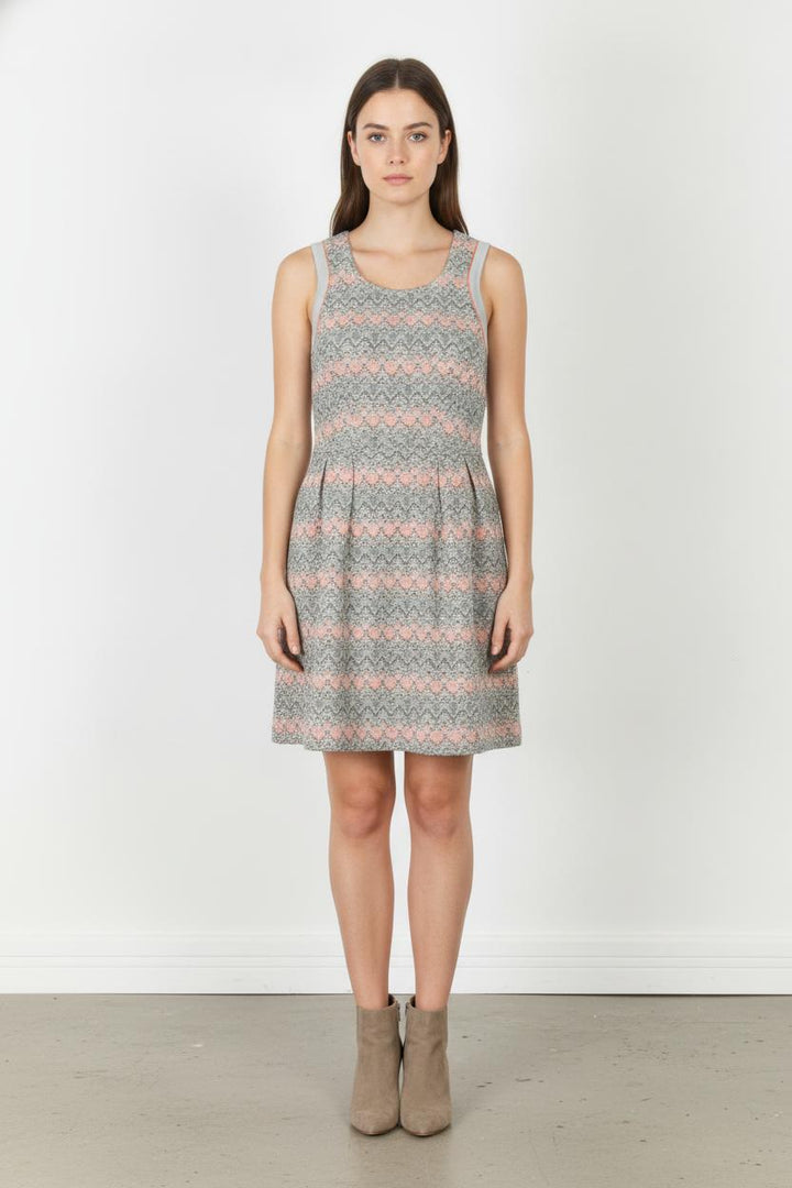Robe Sans Manches Gris et Rose - Taille XL/42 de la marque Ekyog | PARAD106231 - Vendu par Paradigme - Image 1