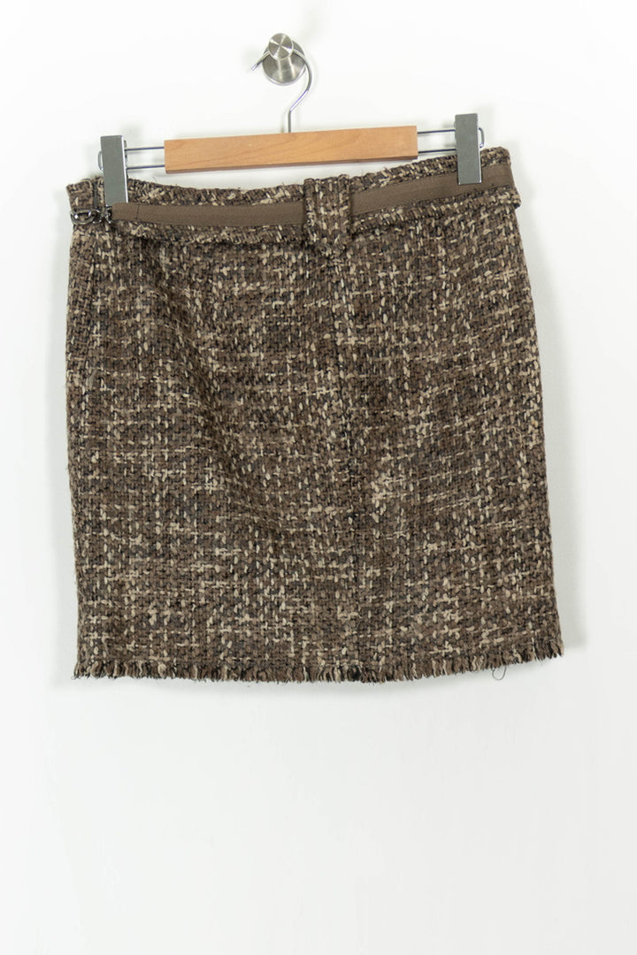 Jupe Droite Beige - Taille S/36 de la marque Max Mara | PARAD106232 - Vendu par Paradigme - Image 4
