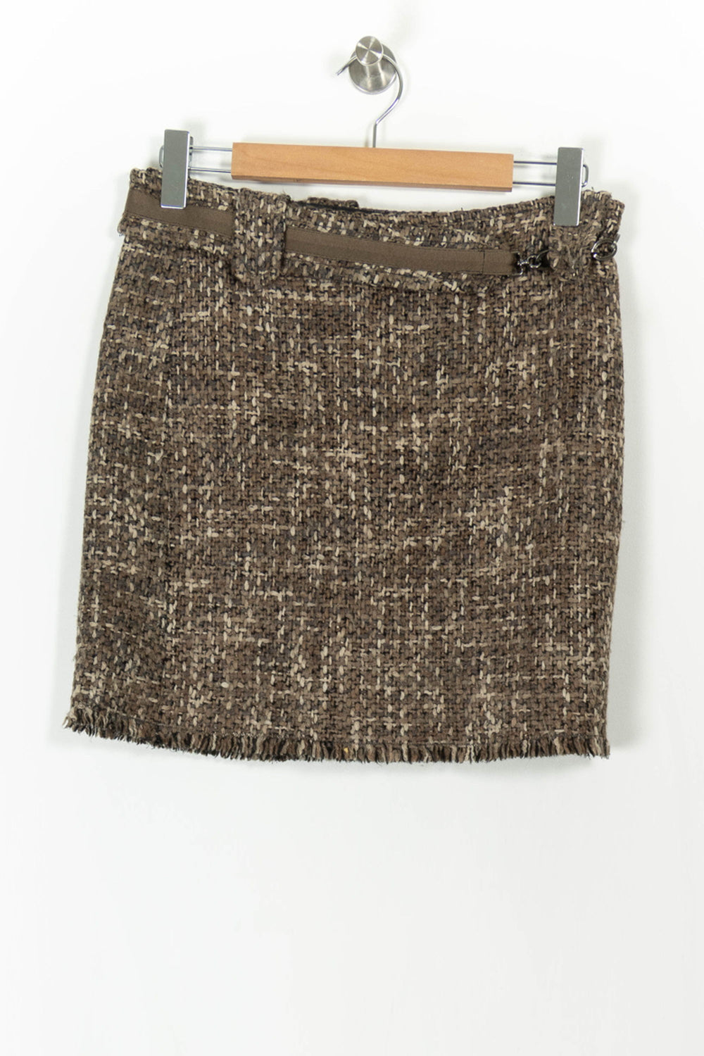 Jupe Droite Beige - Taille S/36 de la marque Max Mara | PARAD106232 - Vendu par Paradigme - Image 2