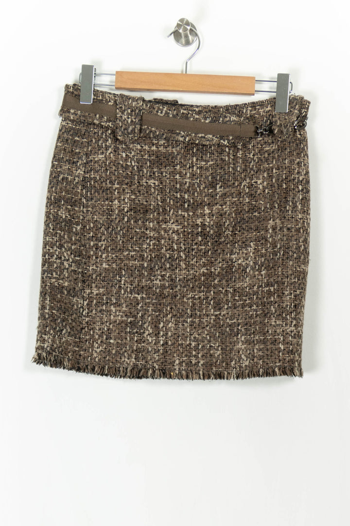 Jupe Droite Beige - Taille S/36 de la marque Max Mara | PARAD106232 - Vendu par Paradigme - Image 2