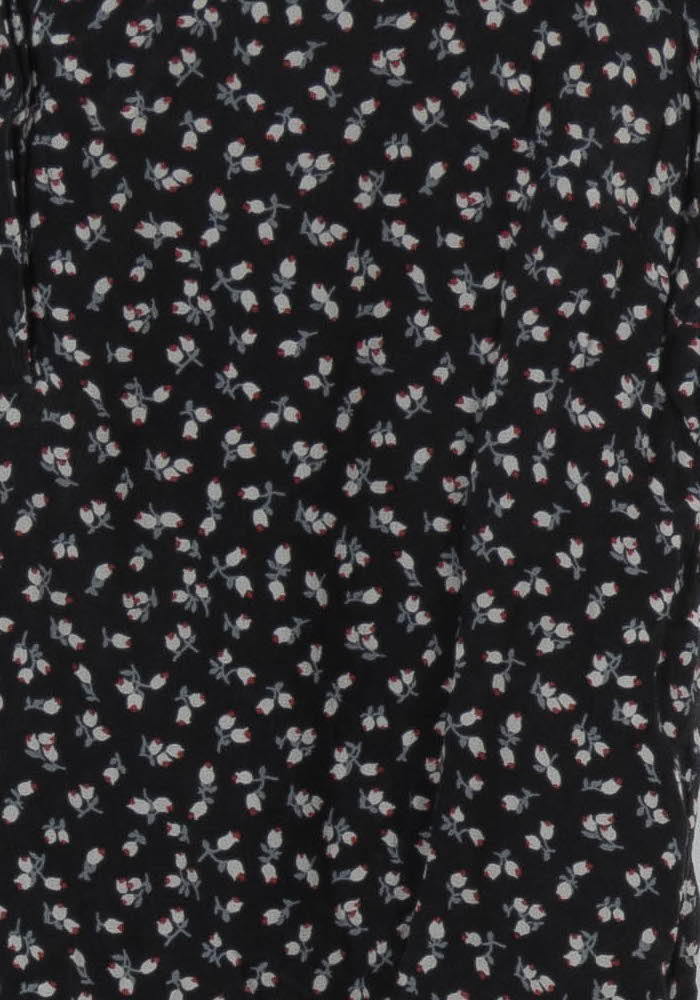 Blouse Noire à Motifs Blancs - Taille S/36 de la marque Caroll | PARAD106233 - Vendu par Paradigme - Image 3