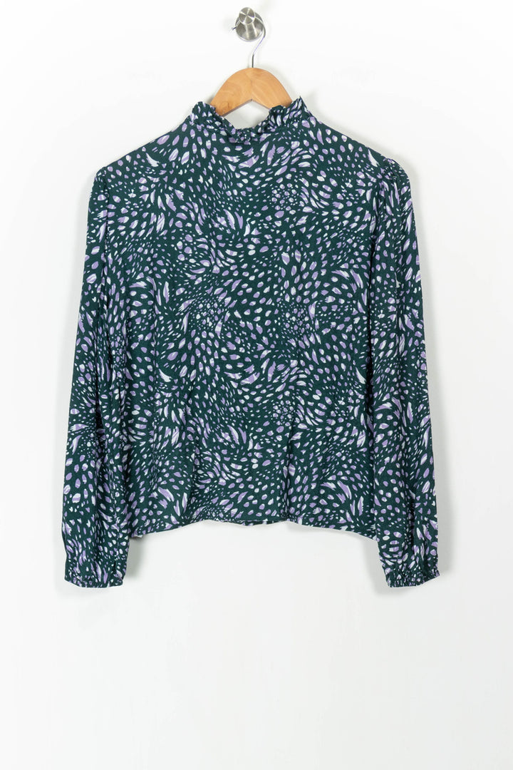 Blouse Verte et Violette - Taille M/38 de la marque Maje | PARAD106235 - Vendu par Paradigme - Image 4