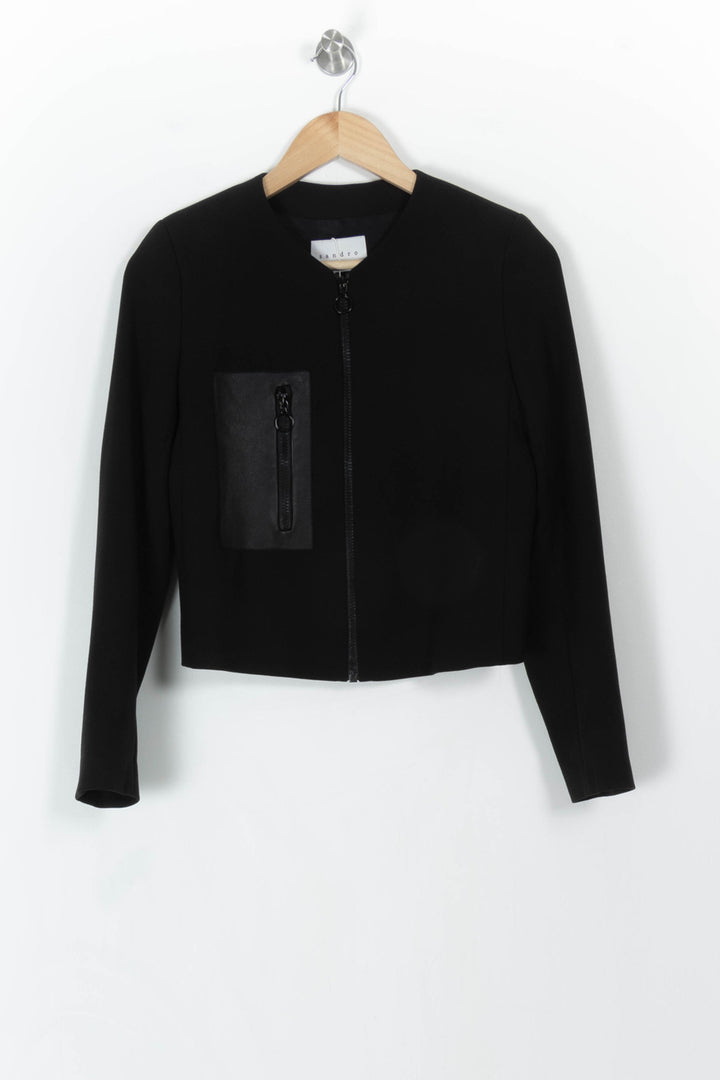 Blouson Noir - Taille S/36 de la marque Sandro | PARAD106256 - Vendu par Paradigme - Image 2