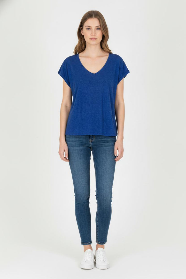 Tee-shirt Bleu - Taille S/36 de la marque IKKS | PARAD106260 - Vendu par Paradigme - Image 1